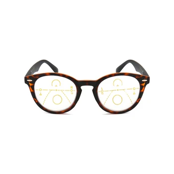 Iboode Multi focal Postopno Obravnavi Očala Ženske Moški Anti Modra Svetloba Presbyopia Očala Unisex Retro Okrogle Očala +1.0to3.0
