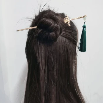 Vintage Tassel Lase Palice Lasnice za Ženske Retro Diska Hairsticks Kitajski, Japonski Lase Palčke Modni Nakit Headdress