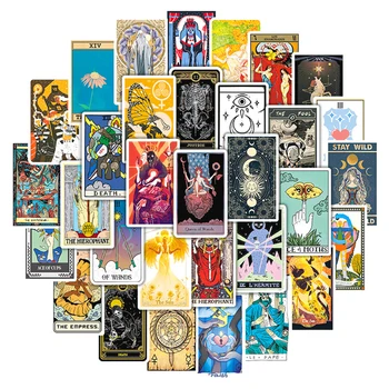 10/30/50pcs Cool Magic Tarot Kartice, Nalepke, Prerokovanje Estetske Decals DIY Skateboard Telefon, Laptop, motorno kolo, Nepremočljiva Nalepka
