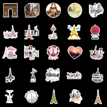 10/30/50PCS Potovanja Dekorativne Nalepke Priljubljena Mesta Pariz Za Prtljago Laptop Skateboard Snowbord Pegatinas Nalepke Nalepke F5