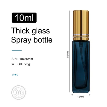 10 ml Visoke Kakovosti Parfum Spray Bottle Steklo Razpršilo Spray Potovalni Kozmetični Posode Prazne Povratne Steklenice