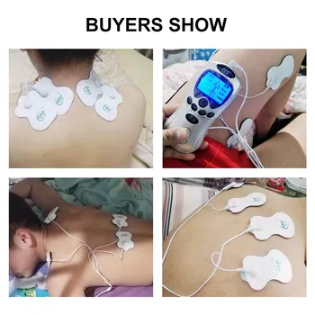 10pcs DESET Elektroda Blazine 1pcs Kabel za DESET Enota Mišični Stimulator Digitalno Terapija Pralni Massager Masaža Naprave Zdravstvenega Varstva