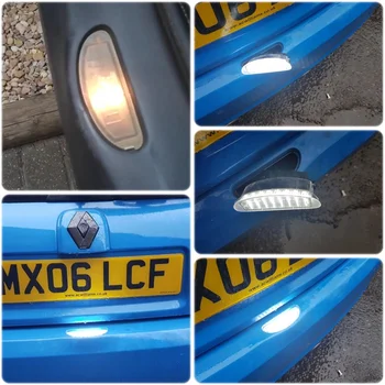 12V Avto Styling LED Številka Licence Ploščo Luč za Renault Clio Sport MK2 Clio II (98-05) Twingo I (93-07) OEM Ne 7700410754 x1p