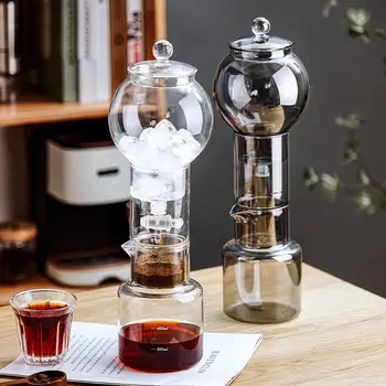 1L Vode Kapljično, aparat za Kavo Espresso Kavo, Hladno Pivo, Pralni Ledu Dripper Pot za Večkratno uporabo Stekleni Filter Percolator Orodja