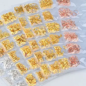 1Pack Zlata, Srebrna Mešana Votla Kovinski Okvir 3D Nail Art Okraski Ocean Seashell Kovinski Žeblji, Kovice DIY Manikura Dodatki