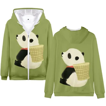 2 do 14 let otroci hoodies Srčkan Panda 3D tiskanja hoodie majica fantje dekleta harajuku jakno, plašč, otroci oblačila
