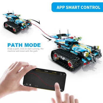 2 V 1 Moc Modularni Avto Opeke High-Tech APP Daljinski Nadzor Robota Programiranje Stavba KIT Izobraževalne STEBLO Igrača Darilo Za Otroke