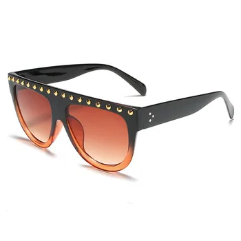2020 Nove blagovne Znamke sončna Očala Ženske Luksuzni Modni Oblikovalec Vzorec Ovalne Prevelik sončna Očala Ženski Gradient sončna Očala oculos