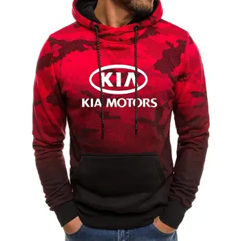 2020 novo Pomlad Jesen Moški pulover s kapuco KIA Avto Logotip tiskanja Priložnostne Long Sleeve Hooded zgornji del Trenirke Moški pulover s kapuco Sweatshirts