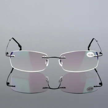 2021 Nov Modni Posel Zlitine brez okvirjev Obravnavi Očala Anti-modra Svetloba Ultra-lahkih Hingeless Branje Ogledalo HD Unisex