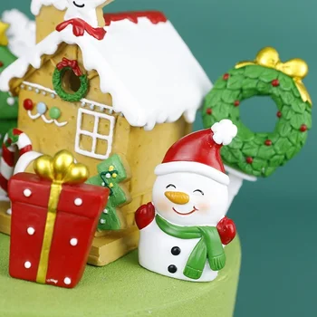2022 Vesel Božič Cupcake Pokrivalo Božič Smolo Santa Claus Cupcake Pokrivalo za Božično zabavo, Torta Božič Dom Odlikovanja