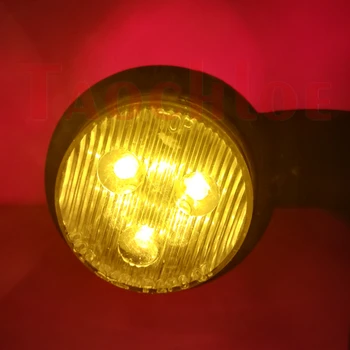 2Pcs 12V 24V LED Marker Luči Za Tovornjake Potrditev Sveti Rdeče Oranžna Zadnje Luči Priklopnika Položaj Svetlobe Traktor Parkirišče Lučka