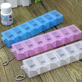 3 Barve, 7 Dni Tedensko Tabletke Medicine Polje Tablet Imetnik Shranjevanje Organizator Posodo Primeru Pill Box Splitter