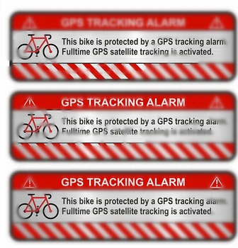 3 X GPS Nalepke Kolo motorno kolo Avto Alarm Opozorilo Anti Theft Nalepke Nepremočljiva Odsevno Nalepko Pribor,7 CM*2 CM