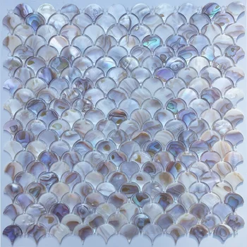 30*30cm Naravnih biserovine Lupini Mozaik Ozadje za Življenjski Prostor 3D, Kopalnica Ozadje Doma Tla Dekoracijo Lupini Obrti