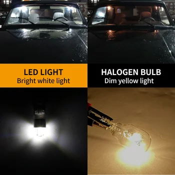 4pcs Parkiranje LED Luči Potrditev Žarnice Žarnica T10 W5W 194 Canbus, Za Hyundai Genesis Veličino i10 i20 i30 ix20 ix35 Solaris