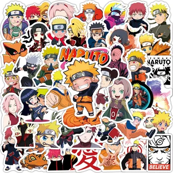 50/100 kozarcev Naruto, One Piece Demon Slayer Anime Nalepke za Otroke, Igrače DIY Skateboard Laptop, Avto Vinil Risanka Kul Nalepke Nalepke