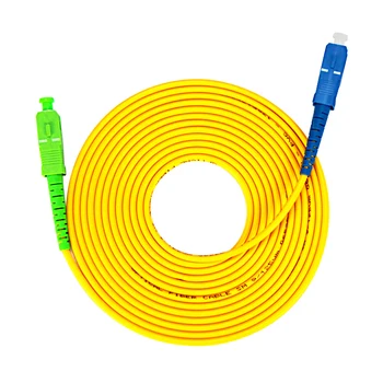 50PCS Skakalec SC UPC, da SC APC Single-mode optični Optični patch kabel 3.0 mm PVC G657A SM FTTH Optični Kabel 1M/2M/3M