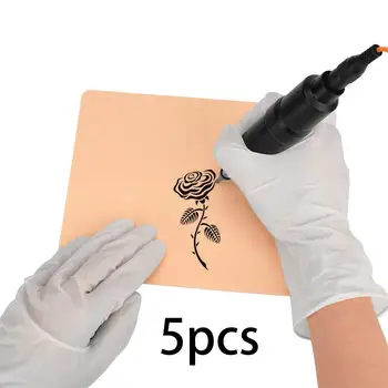 5Pcs Silikonske Blazinice Tatoo Praksi Kožo Mehko 1 mm Debelo Dvojno Stranicami Prazno Kože za Tatoo Dobav Ustnice Microblading