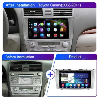 6 G 128G Za Toyota Camry 2006-2011 Android Avto Radio Stereo Autoradio Auto Zvoka GPS Navigacije Multimedijski Predvajalnik DVD-Vodja Enote