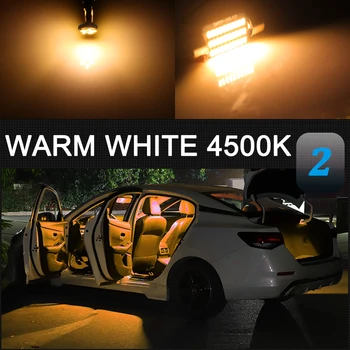 AENVTOL 9pcs Canbus Notranja Luč Za Volkswagen VW T-CROSS 2018 2019 2020 2021 LED Dodatki v Notranjosti Zemljevid Dome Prtljažnik, Svetilke Komplet