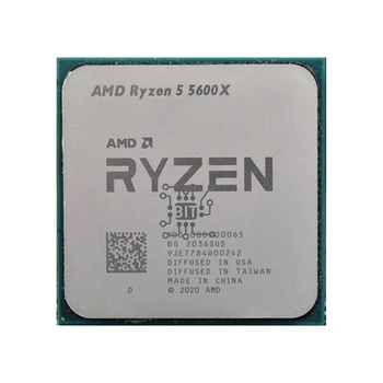 AMD Ryzen 5 5600X R5 5600X za 3,7 GHz Šest-Core Dvanajst-Nit CPU Procesor 7NM 65W L3=32 MILIJONOV 100-000000065 Vtičnico AM4