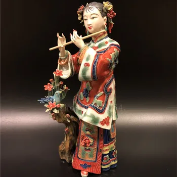 Antični Kitajski Slog Lepe Ženske Angeli Porcelan Figurice Klasične Naslikal Umetnosti Ženski Kip Keramični Doma Dekoracijo
