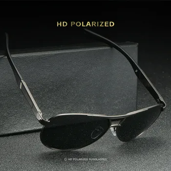 AORON Mens Polarizirana sončna Očala Kovinski Letalstva Očala Moda Pilotni UV400 sončna Očala