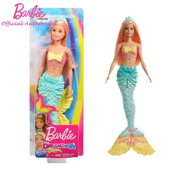 Barbie Prvotne blagovne Znamke Zbirka Lutka Pisane Sanje Serije Ljubek morska deklica Baby Fish Igrača Boneca Način DHC40 Brezplačna Dostava