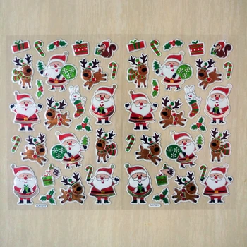Božič Temo Nalepke Santa Claus Elk Jelena Bergle Vzorec Zvezek Ornament Dekoracijo Božič Nalepke, Darila, Igrače za Otroke
