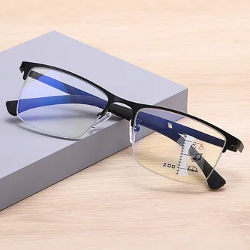 CLLOIO Postopno Nove Multifocus Obravnavi Očala Moških Poslovnih Anti Modra Svetloba Presbyopic Očala Spomladanski Tečaj Dioptrije za Očala