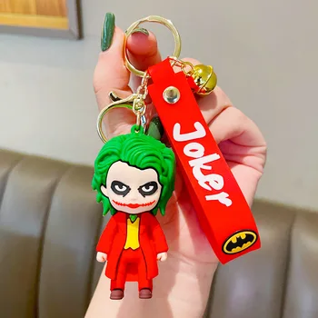 DC Anime Številke Batman Joker PVC Lutka Epoksi Keychain Vrečko obesek za ključe, Okrasek, Oprema otroška Igrače Božič & Darilo za Rojstni dan