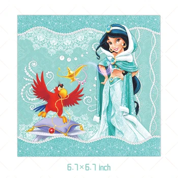 Disney Princesa Jasmina Stranka Dekoracijo Za Enkratno Uporabo Namizna Plošče Pokal Banner Balon Baby Tuš Dekle Rojstni Dan Dobave