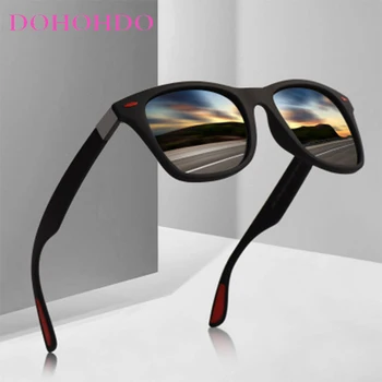 DOHOHDO 2022 Moda Polarizirana sončna Očala Moških Kvadratnih sončna Očala Za Moške Retro sončna Očala Moški/Ženske blagovne Znamke Oblikovalec Gafas De Sol