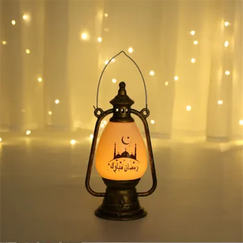 EID MUBARAK LED Luči Wind Ramadana Okraski za Dom Ponija, Luči, Olja, Lučka Ornament Ramadana Kareem Darila Eid Al Adha Dekor