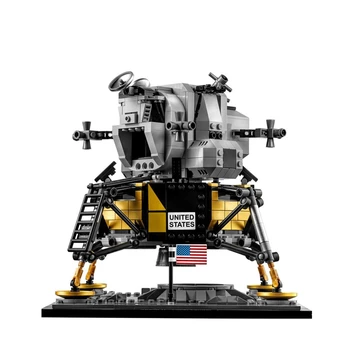 Fit 10266 1112PCS ZDA Apollo Mednarodne Vesoljske Postaje 11 Lunar Moudle Lander Gradnik Opeke Otrok Darilo Igrača