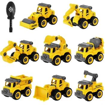 Inženiring, Vozila, Igrače, Gradbeništvo, Bagri Traktor Buldožer Fire Truck Modele Otroci Igrača Avto Fantje Igrače za Otroke Darila
