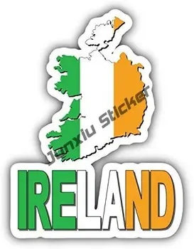 IRL Irska Nalepke Kodo Države Zastave Nalepke Irisb Zastavo Zemljevid Mesta Ščit Kluba Irska Royal Ponos PVC Nalepka Avto Dodatki