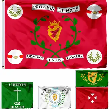 Irska Arklow Zastavo Dublin Prostovoljci 3X5FT Erin Pojdi Bragh Banner in Parsonstown 90X150CM Ormond Unije Konjenica Banner