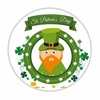 Irski Praznik Stranka, Okrasni Material St. Patrick 's Day Značko za Odrasle Otroke DIY Igrača Krog Broška St. Patrick' s Okrasite