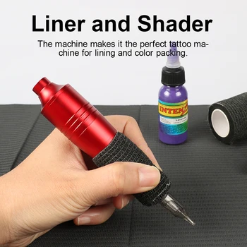 Izpolnite Tatoo Stroj Komplet Poceni Rotacijski Pen Set Za Začetnike Mini Tatoo Napajanje Tatoo Črnilo Nastavite Z 10pc Kartuše Iglo