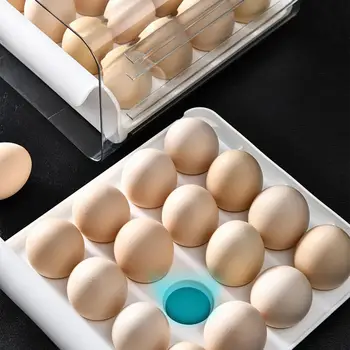 Jajce Škatla za Shranjevanje Predal Tip Hladilnik Jajce Organizator Praktičnega Nepredušno HIŠNE 32 Omrežja Ohranjanje Sveže Jajce Organizator za Kuhinjo