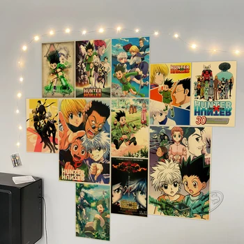 Japonski Anime Kraft papir, Kraft Papir Hunter X Hunter Plakat Sliko HD Tiskanja Klasičen Zid Umetnosti Slikarstva, Dom Spalnica Dekoracijo Ozadju