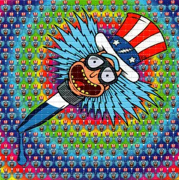 Kapalko Rick Psihedelični LSD Kisline Blotter Umetnosti Dekoracijo Cvet Slikarstvo Stensko Sliko Doma Dekor Tiskanje Plakatov