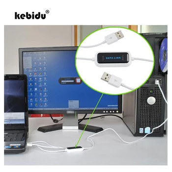 Kebidu 1pcs 165 CM LED Zaslon High Speed USB PC PC Podatkovno Povezavo Kabel Online Delež Neposrednih Sinhronizacijo Podatkov Neto Prenos Datotek Enostavno Kopiranje