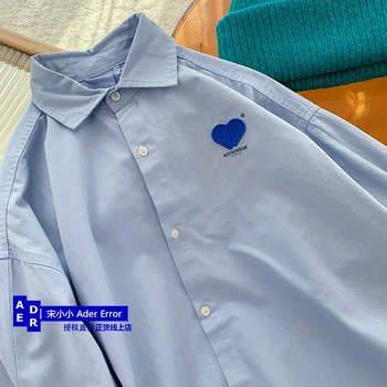 Korejski kakovosti majica letnik river ljubezen vezenje svoboden priložnostne prevelik slouchy stil za moške in ženske majica plašč unisex vrh