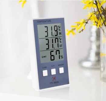 LCD-Digitalni Termometer, Higrometer Temperatura Vlažnost Merilnik Tester Temperaturi -50°C ~ 70°C / -58°F ~ 158°F s sondo
