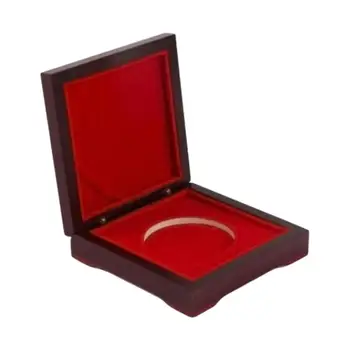 Lesene Kovanec Škatla za Shranjevanje Spominski Kovanec za Varstvo Polje Zaslon Primeru za Medalje