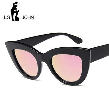 LS JOHN 2020 Mačka Oči, sončna Očala Ženske blagovne Znamke Oblikovalec Vintage Retro sončna očala Ženska Moda Cateyes Očala UV400 Odtenki
