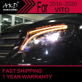 Luci na auto na Benz VITO LED 2016-2020 faro W447 lampada frontale Drl obiettivo del proiettore accessori automobilistici